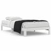 Maison Exclusive - Cadre de lit sans matelas blanc bois de pin massif 100x200 cm