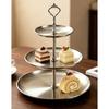 Espositore in Acciaio Inossidabile Vassoio da Portata Multi Livello Torre per Dolci Antiruggine Per Panetterie e Caffetterie