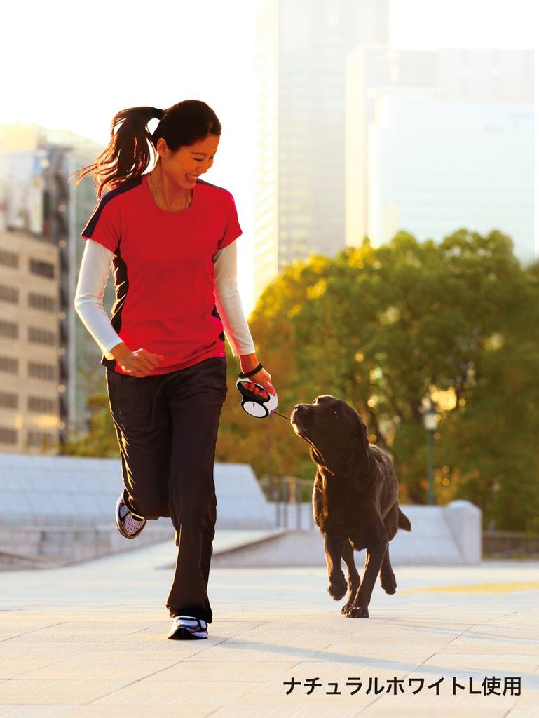 Petio Style Trainer Reel Lead Smart Control Phoenix Red for Small Dogs Size S