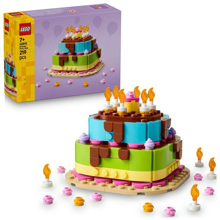 LEGO 40815 Le Gâteau d'Anniversaire - Jeu de Construction des 7 ans - Décoration de Table