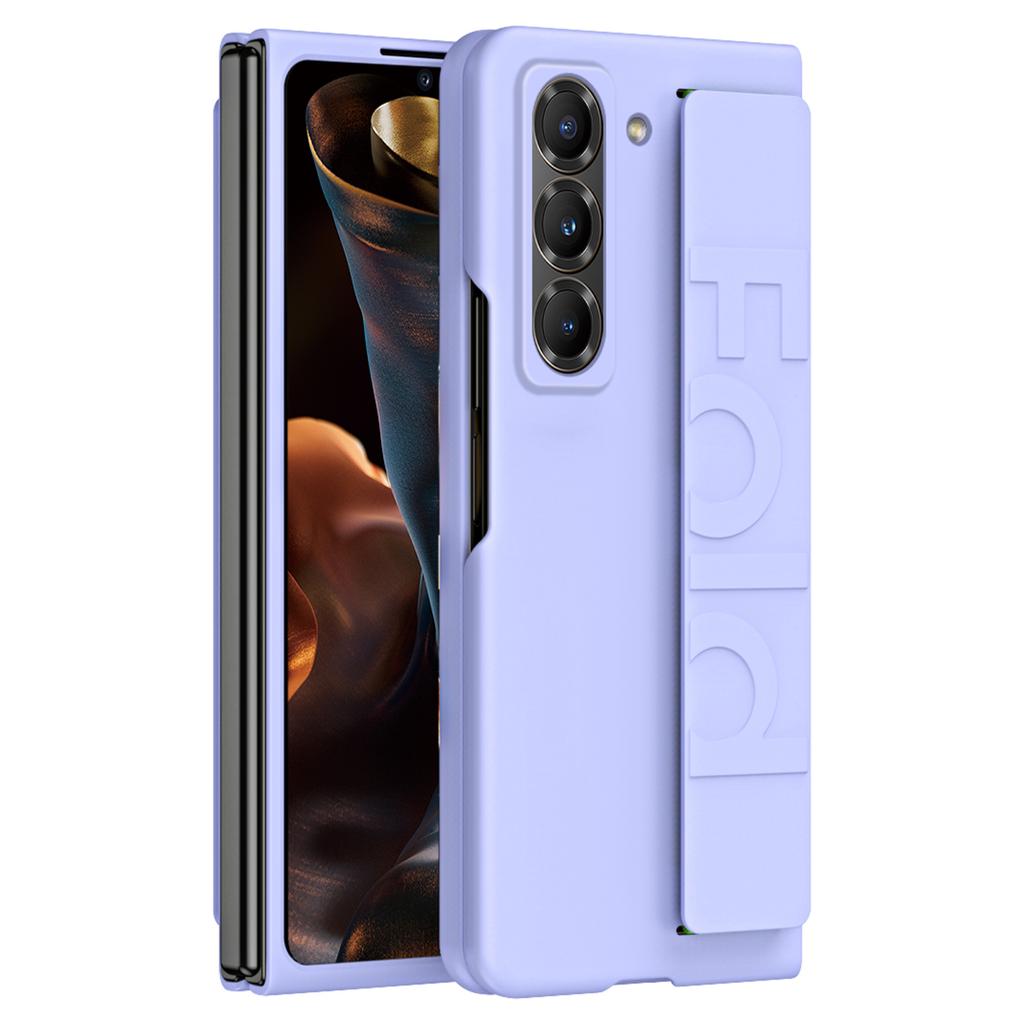 Etui na telefon z opaską na nadgarstek dla Samsunga Galaxy Z Fold Special/Z Fold 6 Slim/W25 Gumowane Twarde PC Etui na telefon komórkowy