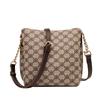 New Korean Version Easy To Wear Retro Printed Bucket Bag, Large Capacity Women's Bag, Crossbody Portable, Trendy and Popular