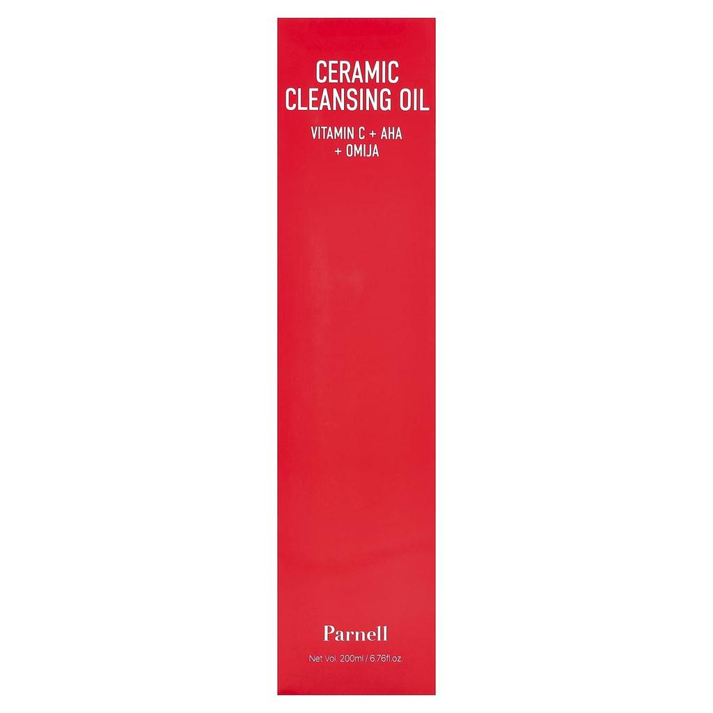 Parnell AHA Omija Ceramic Cleansing Oil, 200ml (6.76 Fl Oz)