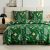 Christmas bedding cotton satin 160x200 + pillowcases Christmas tree, bubbles snowman