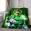1pc Green Lantern Ring Flannel Throw Blanket Soft, Warm & Cozy for Couch, Bed, Office, and Travel Versatile All Season Gift, Christmas present