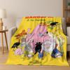 Cartoon Les Barbapapa Barbamama Family 3D Flannel Blanket,Warm and Cozy Soft Throw Blanket for Home Bedroom Bed Sofa Cover Kids