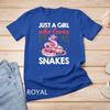 Snake Lover Art For Girls Ball Python Coral Reptile Unisex T-shirt 8