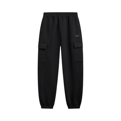 Li Ning Sports Lifestyle Series Solid Color Soft Simple Versatile Loose Knit Sports Pants Men Bottoms AKLW077-2