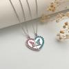 1 Pair Friendship Necklace Set Magnetic Butterfly Charm Neckchain Love Heart Pendant Clavicle Chain for Best Friends