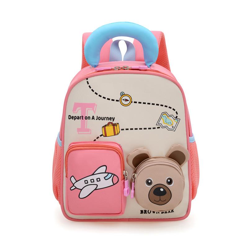 School bag 3-6 years old baby backpack cartoon love light casual children's bag new