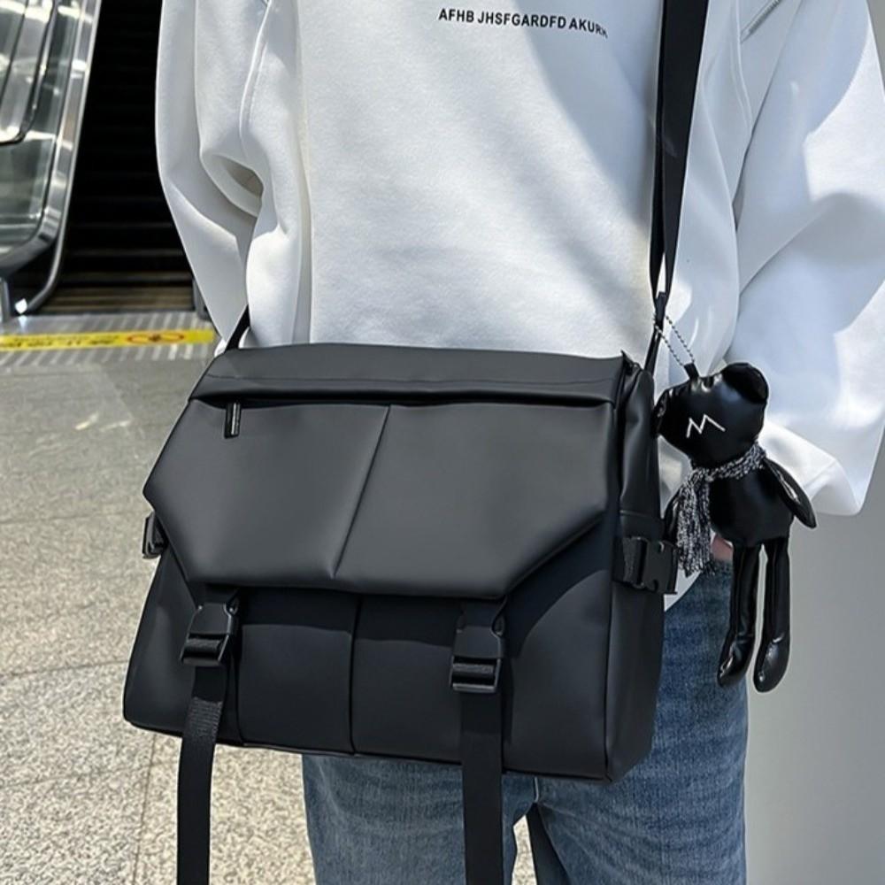 Nylon Crossbody Shoulder Bag Multi-pocket Large Capacity Bag Waterproof Messenger Bag  Cycling Use