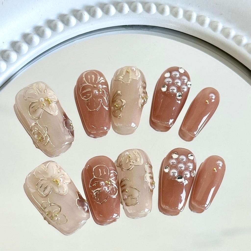 

Носимый на руке Ноготь Расписанный вручную Золотая роспись Продвинутый китайский стиль Китайский стиль XS