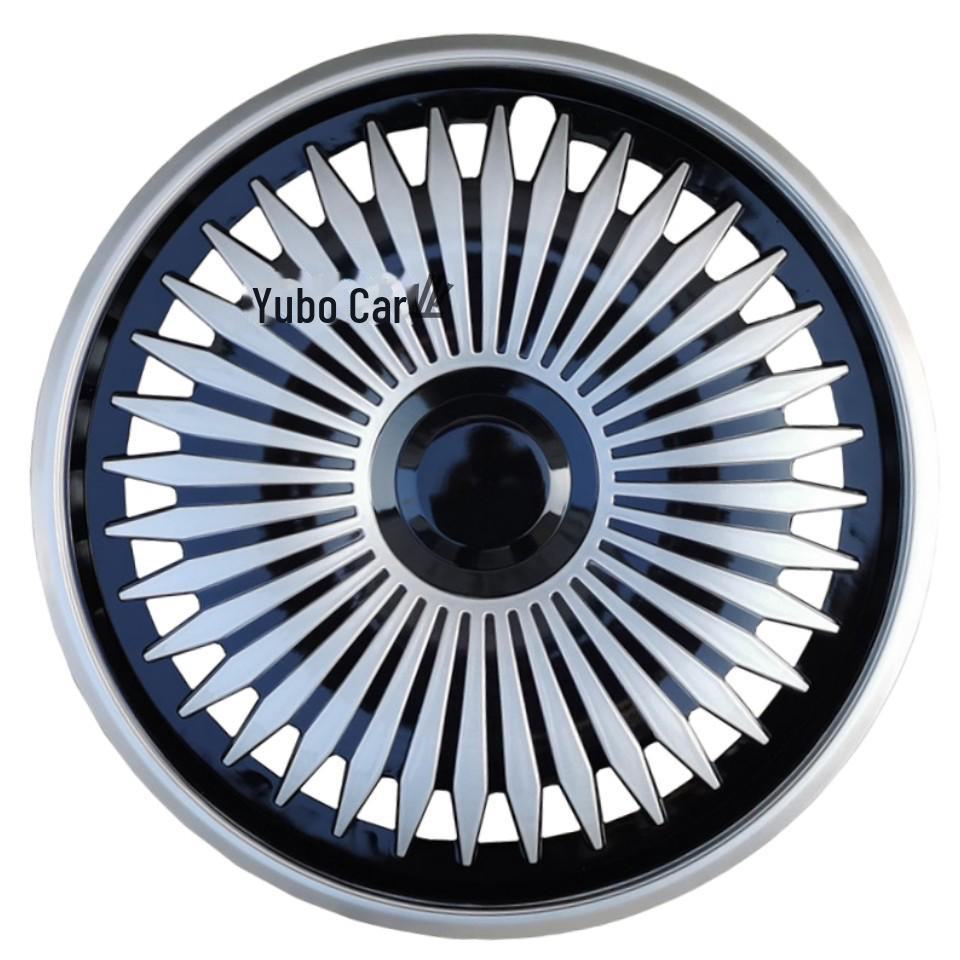 Car Wheel Hub Cover with Iron Steel Ring and Plastic Decorative Cover In Various Sizes 12-17 Inches.