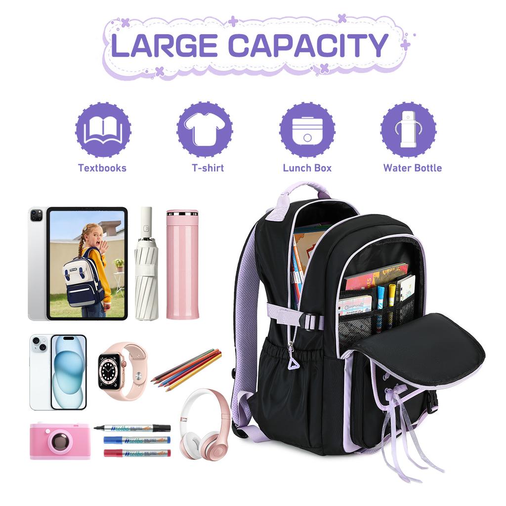 3in1 Girls School Backpack School Bags Teenage Laptop Backpack Casual Travel Backpack Book Bag Children Schoolbag Waterproof