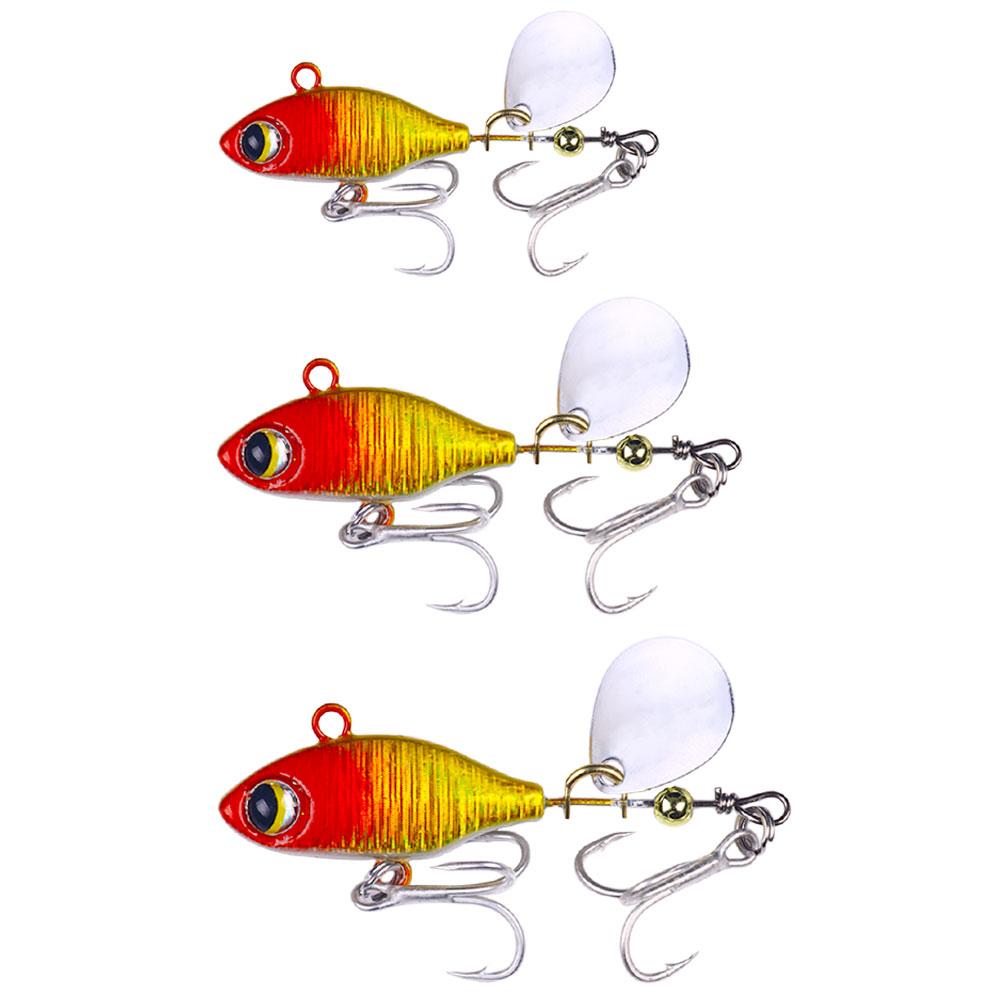 Obrotowa metalowa przynęta wibracyjna VIB Spinner Spoon Fishing Lures 7g 10g 14g Jigs Trout Pike Fishing Twarde przynęty Tackle Pesca