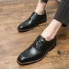 Old British Style Mens Luxury Business Leather Shoes Classic Office Formal Shoes Gentleman Wedding Social Leisure Shoes Footwear
