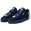 New Puma Suede Navy Silver 398306-02