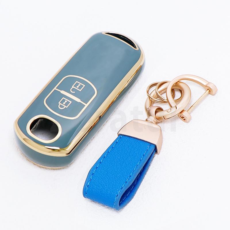 2 Buttons Tpu For Mazda 2 3 6 Axela Atenza Cx-5 Cx5 Cx-3 Cx-7 Cx8 Cx-9 Car Key Case Cover Shell Fob Holder Keyless Protector