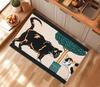 Tappetino Benvenuto Gatto Nero Tappetino Benvenuto Gatti Tappetino Esterno Interno Gatti Tappeto Gatto Vintage Decorazione Gatto Halloween Tappeto Gatto Nero Decorazione Ingresso Animale