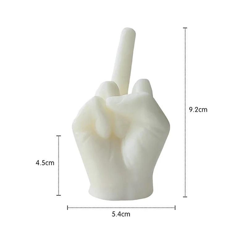 Funny Quirky Middle Finger Scented Candles - Creative Gesture Candle | Unique Gift Home Decor Ornament