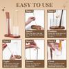 Removable Glass 2 In 1 Incense Holder Wooden Base Incense Candle Stand  Yoga