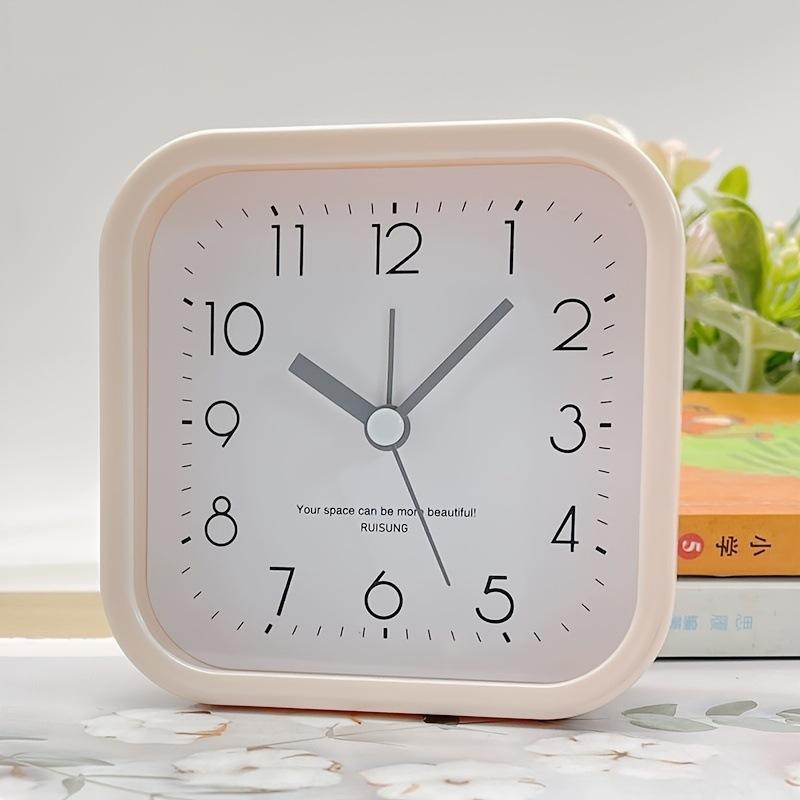 Personalized Square Simple Alarm Clock Three-dimensional Fashion Home Decoration Alarm Clock Student Digital Creative Desktop Learning Alarm Clock