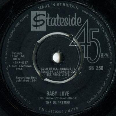7-Zoll Schallplatte SUPREMES - Baby Love  SS350 Stateside 1964 UK Soul/Funk Gebraucht
