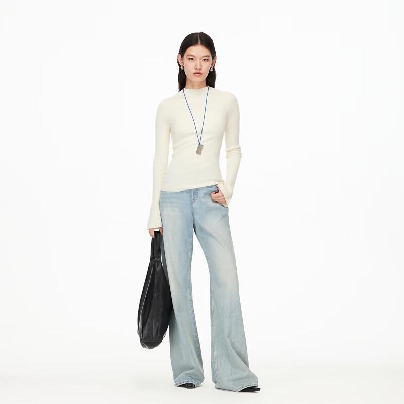 Veromoda Women's Wool Blend High Neck Knit Top