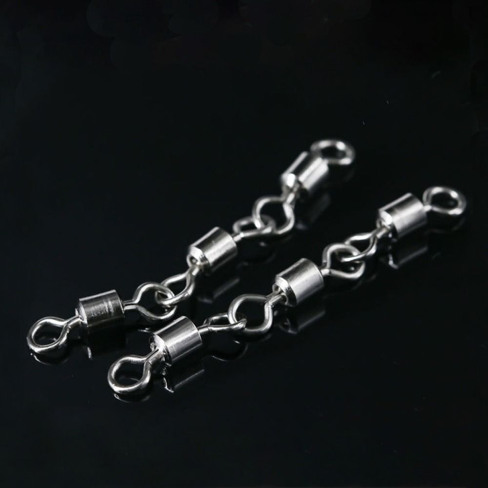 10PCS Connect Ring Swivel Rolling Connector 8-Shape Fishing Rolling Swivel   Flying Fishing