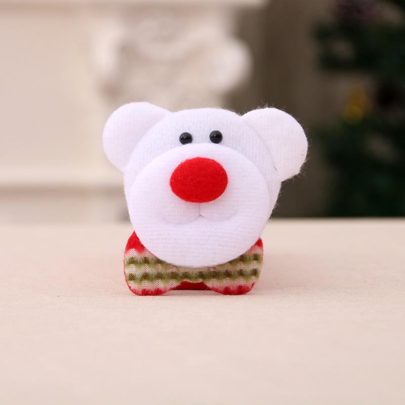 Luminous Christmas Brooches: Santa, Snowman & Bear 