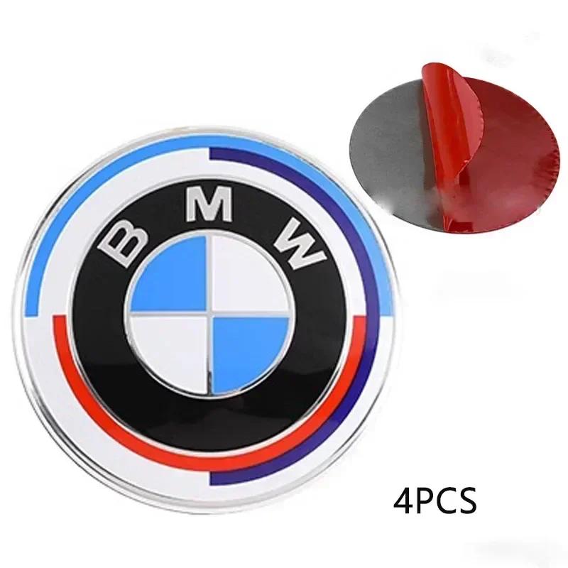 4pcs 56/60/65/70mm Car Wheel Hub Center Caps Cover Emblem For BMW X3 X5 F10 F01 F11 F20 F30 E87 E39 E60 E46 E91 E92 Car Badge BM5