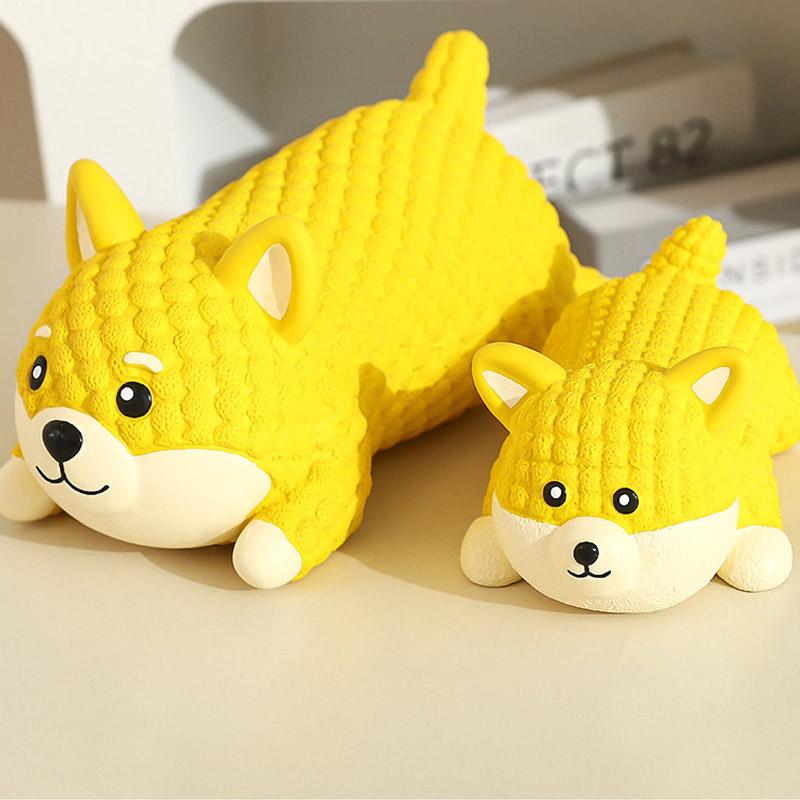 Dog Squeaky Chew Toy for Boredom Relief Dog Toys Antistuffing Latex Sound Resistant Grinding Teeth Puppy Large Dog Pet Supplies