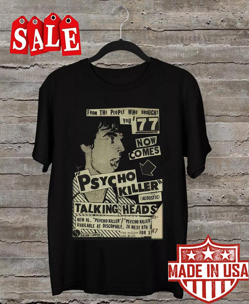 Rare Talking Heads Gift For Fan Short Sleeve Black Size S-2345XL Shirt Unisex T-Shirt S
