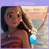 Exquisite Moana Princess Ocean Adventure Handmade Necklace For Kids With Flower Design