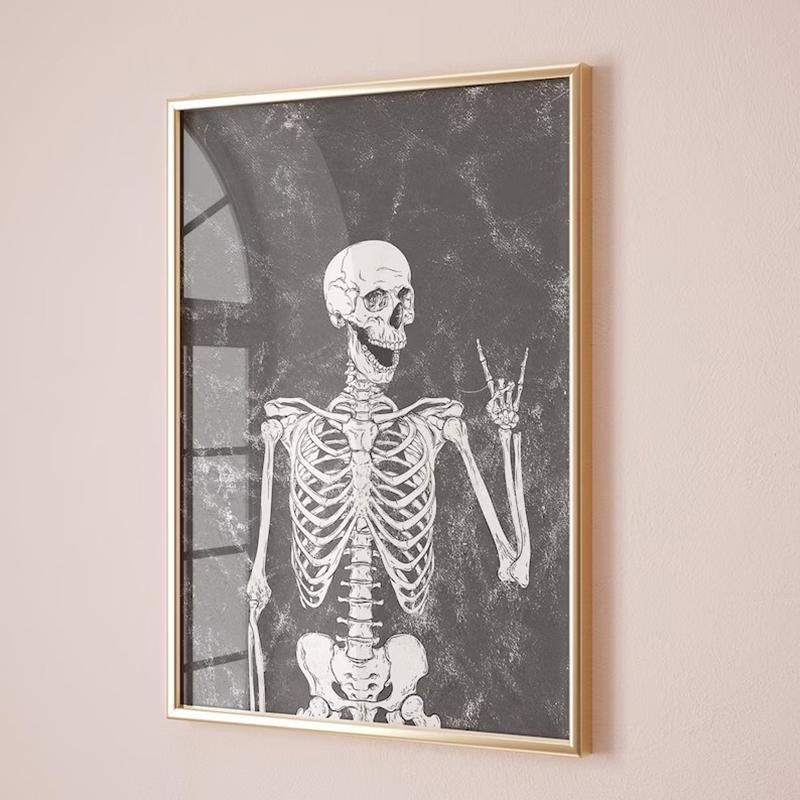 

Halloween Wall Art Prints Canvas Poster Halloween Gallery Wall Ghost Home Room Bar Wall Decoration Skull Wall Decor Aesthetic 21X30CMNo Framed