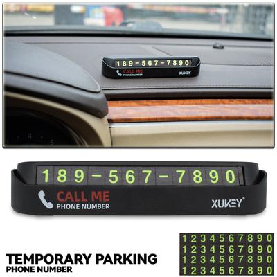 Cartellino Parcheggio Temporaneo Auto Cartellino Numero di Telefono Targa Adesivo Numero di Telefono Stop Interruttore Nascosto Accessori Automobili 13 x 2.4cm