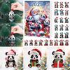 Christmas Panda Countdown Calendar With Acrylic Components For Holiday Decor Gift For Kids