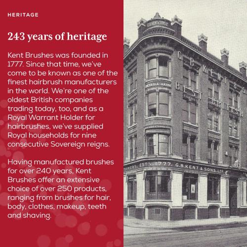 Kent Baby Hairbrush, Natural Wood, Made In the UK