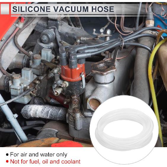 1 Pcs Silicone Vacuum Tubing Hose High Temperature 10FT 3/16" 5mm ID 2.5mm Thickness Automotive Vacuum Line 130PSI Max Pressure Clear