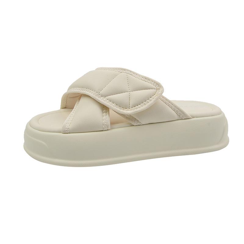 

Платформенные шлепанцы женские новые универсальные на липучке черные шлепанцы женские летние модные универсальные сандалии 40