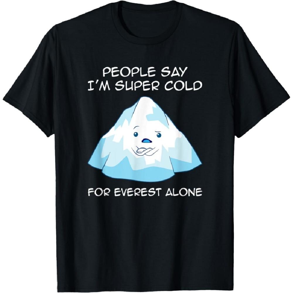 Для эвереста в одиночку Гималаи Гора Эверест Смешная Футболка S чёрный
