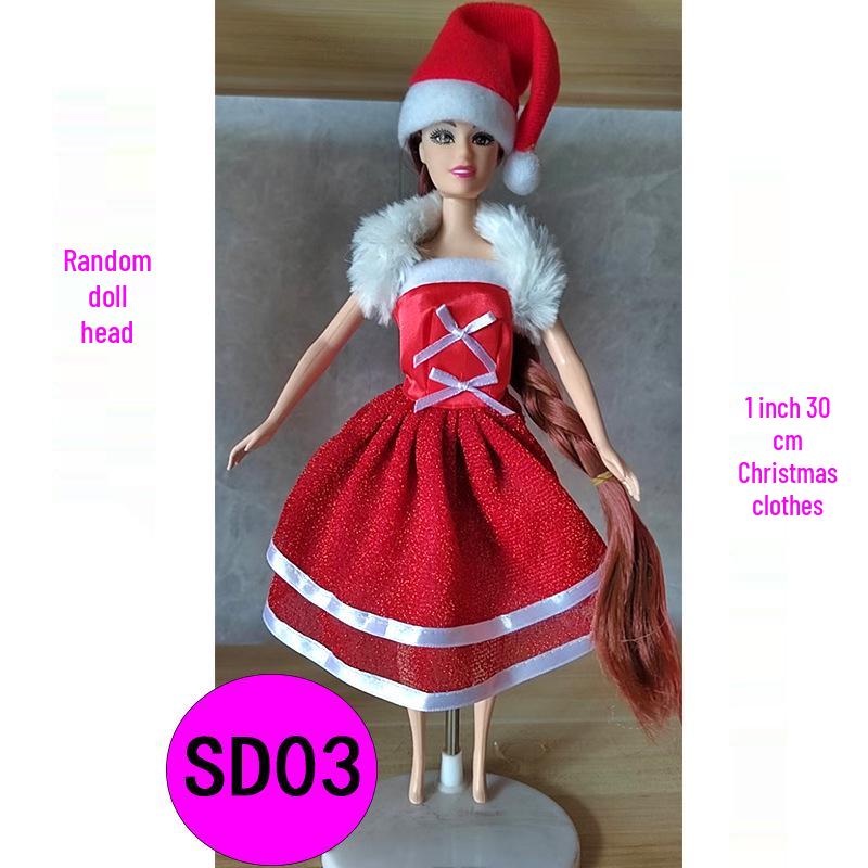 Christmas Doll Clothes Set for BJD and Reborn Dolls - Limited Edition Fashion for Children