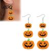 Personalized Holiday Gifts for Women 1 Pair Halloween Earrings Women Acrylic Gothic Dangle Earrings Fun Festive Ear Jewelry Daily Outings Spooky Bat