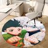 Tapis de bureau rond antidérapant à motif anime (1 pièce), idéal pour la décoration intérieure.