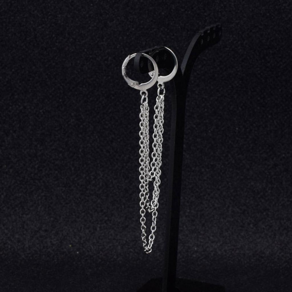 Fashion Dangle Earring Korean Boy Album Chain Earrings All-match Surprise Gift