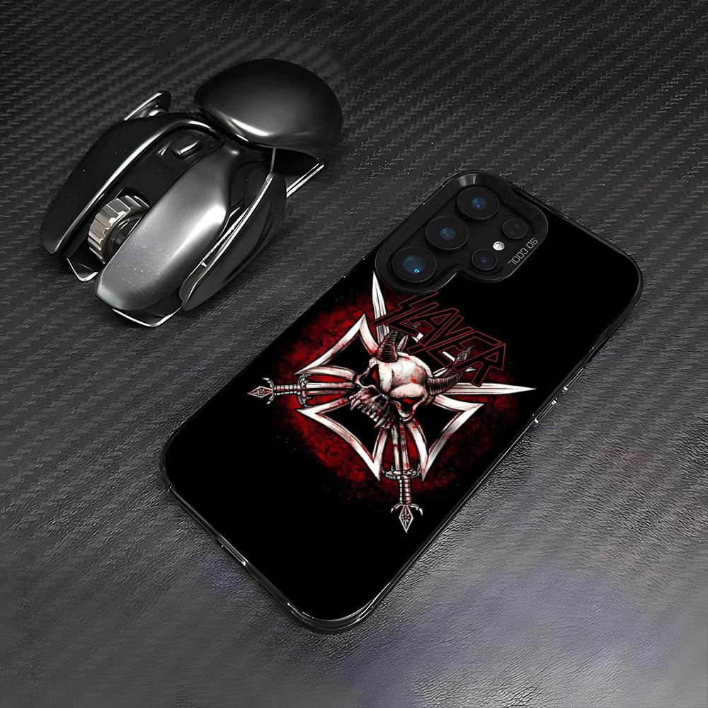 S-Slayer Metal Rock Band Handyhülle Für Samsung S26 S25 Plus S20 S20 Plus S22 Ultra S23 FE S21 Plus S21 Ultra Buntes Cover