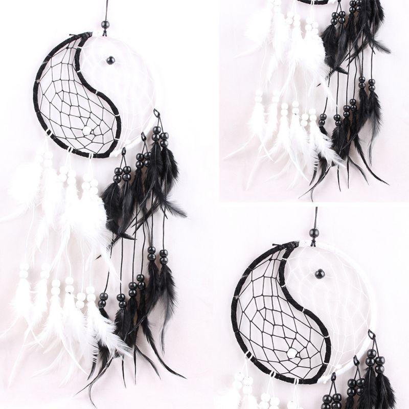 Dream Catcher Wall Decor Boho Feather Hanging Ornament Home Decoration Craft Gift for Bedroom Living Room Balcony Outdoor Car