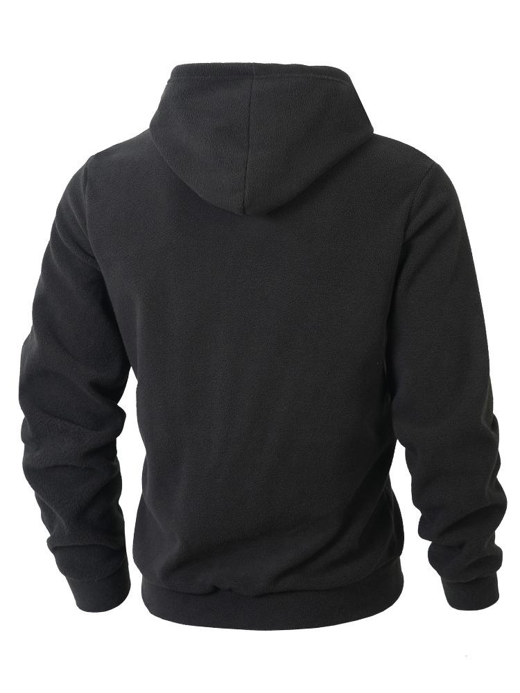 Autumn Winter Men's Fashionable Colour Blocking Sweater Outdoor Casual Sports Hooded  Moisture Wicking Comfortable Skin-friendly Breathable Tops