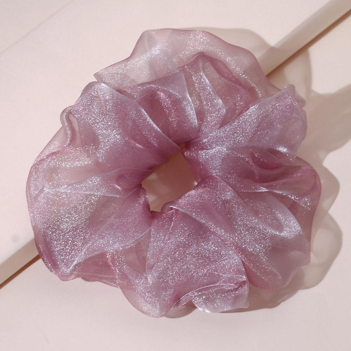 

Lystrfac Модные сетчатые резинки-скранчи для женщин, большие кольца для волос, эластичная повязка на голову, аксессуары для волос, резинка для волос, простой головной убор