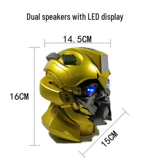 Iron Man Bumblebee Optimus Prime Cartoon Bluetooth Speaker: Creative Gift & Claw Machine Figure